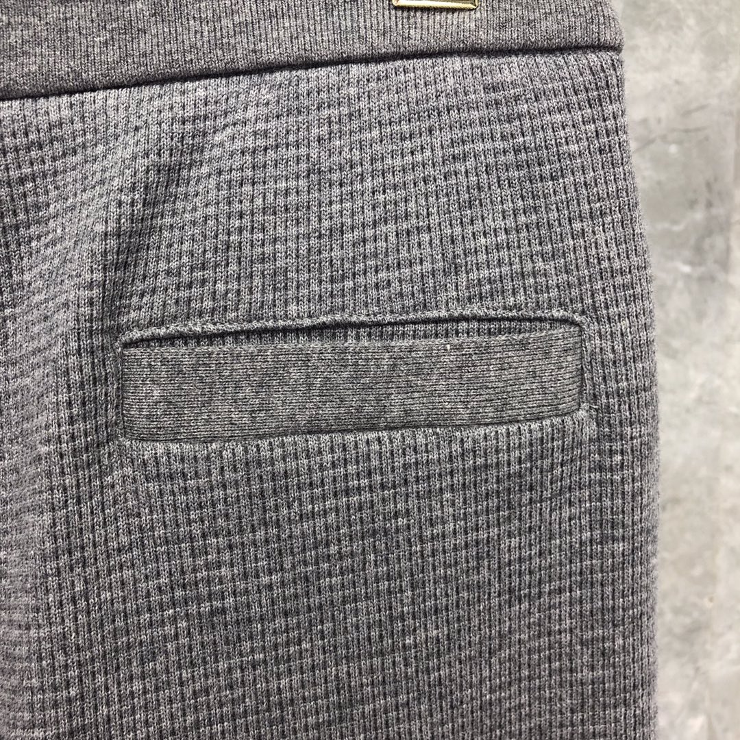 THOM BROWNE 经典四杠松紧腰 运动裤 休闲裤 裤子 藏青色 白色 灰色 