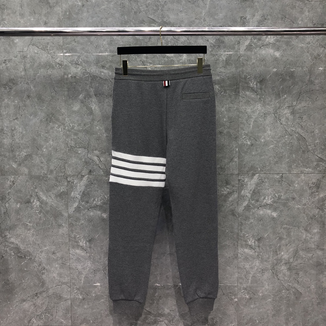 THOM BROWNE 经典四杠松紧腰 运动裤 休闲裤 裤子 藏青色 白色 灰色 
