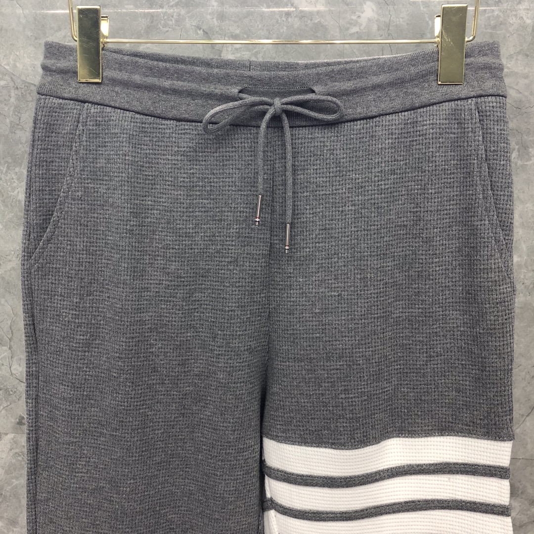 THOM BROWNE 经典四杠松紧腰 运动裤 休闲裤 裤子 藏青色 白色 灰色 