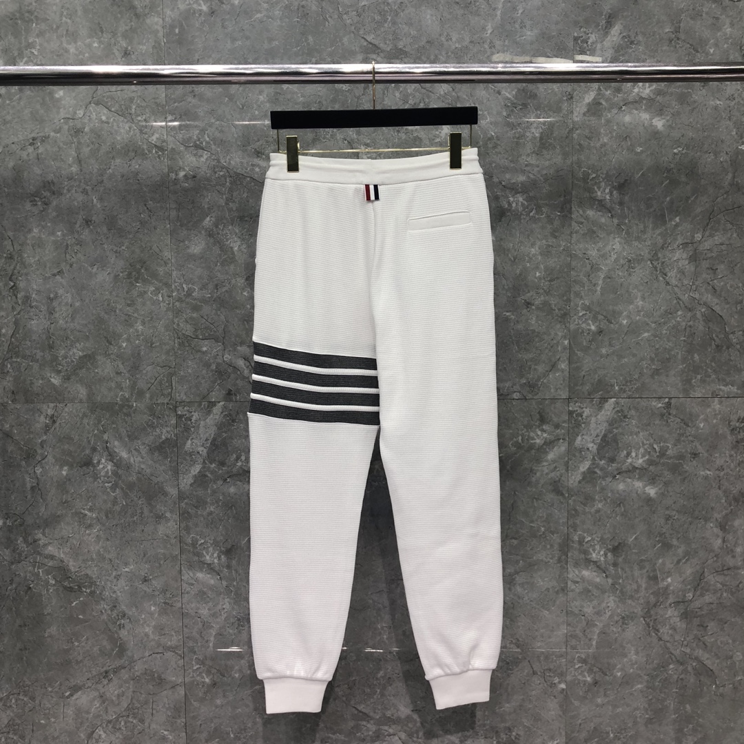 THOM BROWNE 经典四杠松紧腰 运动裤 休闲裤 裤子 藏青色 白色 灰色 