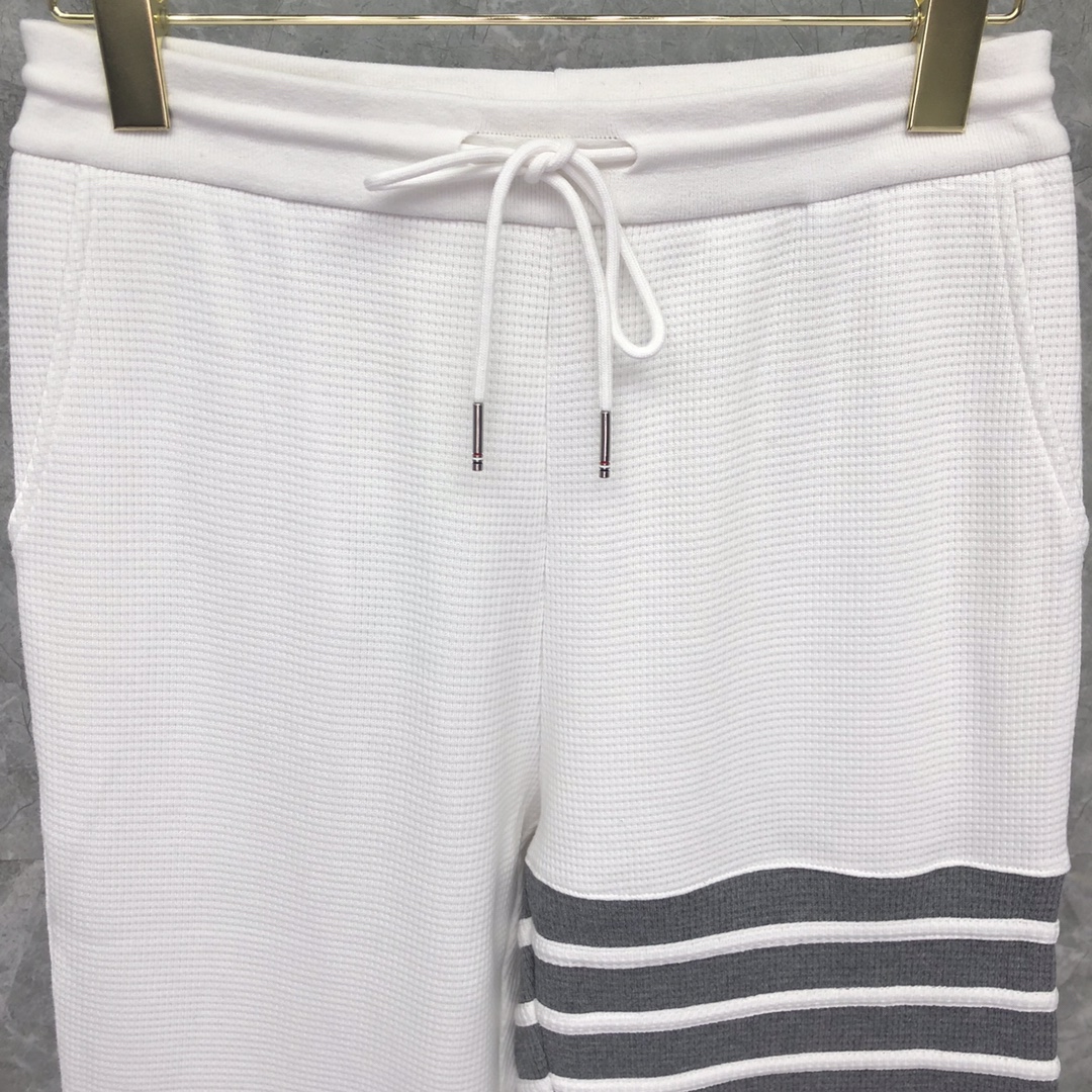THOM BROWNE 经典四杠松紧腰 运动裤 休闲裤 裤子 藏青色 白色 灰色 