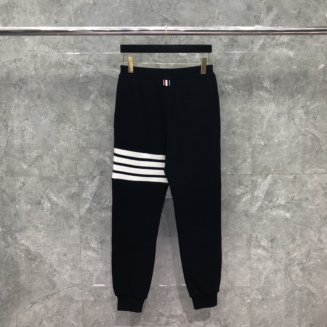 THOM BROWNE 经典四杠松紧腰 运动裤 休闲裤 裤子 藏青色 白色 灰色 