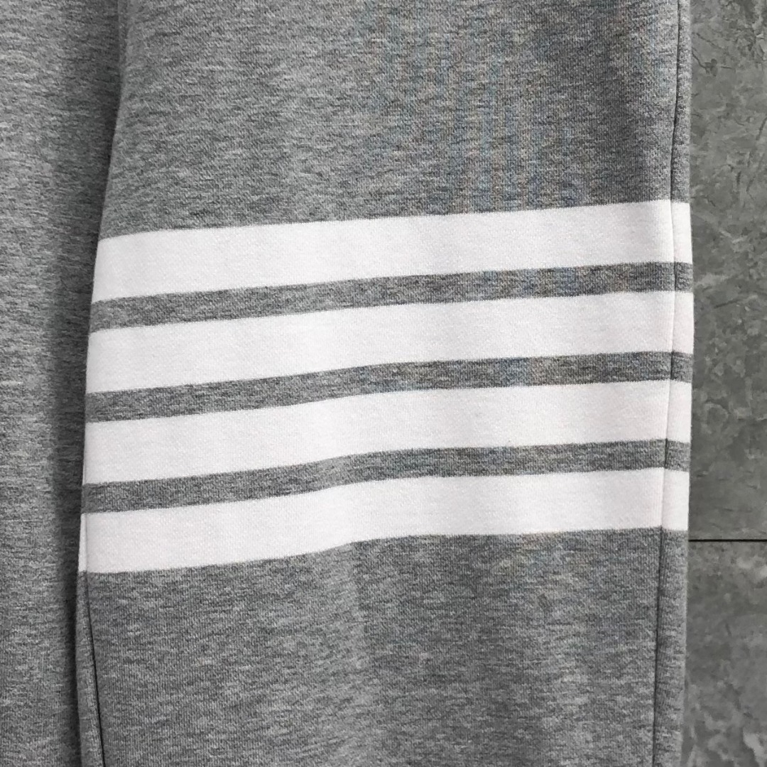 THOM BROWNE 经典四杠松紧腰直筒九分裤 运动裤 休闲裤 裤子 藏青色 黑色 灰色 