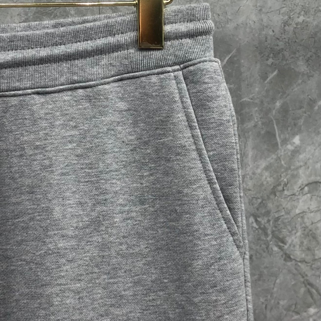 THOM BROWNE 经典四杠松紧腰直筒九分裤 运动裤 休闲裤 裤子 藏青色 黑色 灰色 