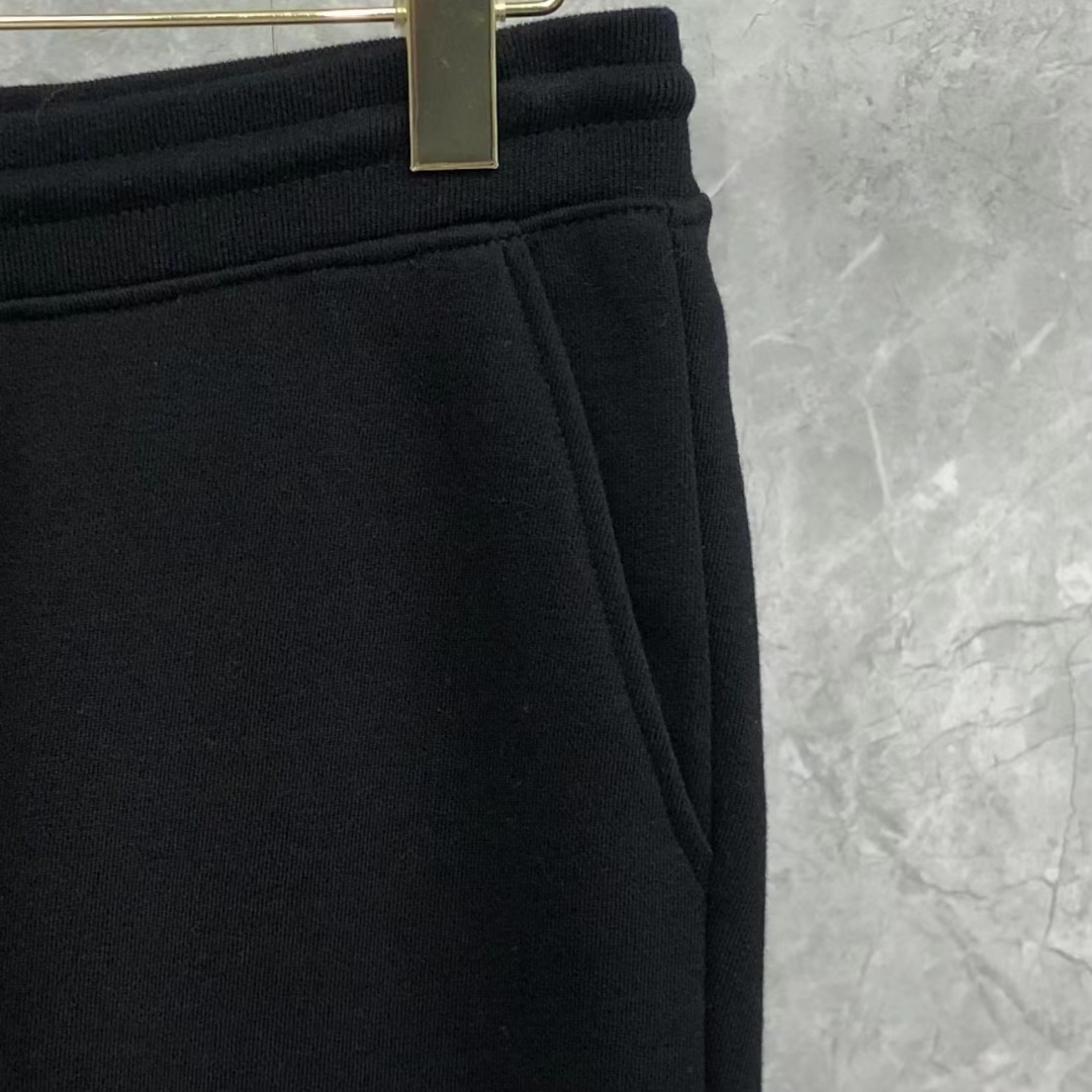 THOM BROWNE 经典四杠松紧腰直筒九分裤 运动裤 休闲裤 裤子 藏青色 黑色 灰色 