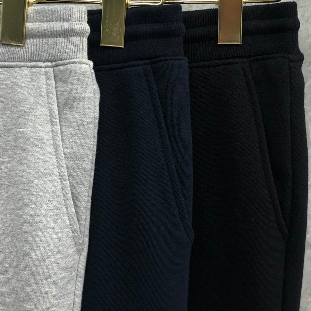 THOM BROWNE 经典四杠松紧腰直筒九分裤 运动裤 休闲裤 裤子 藏青色 黑色 灰色 