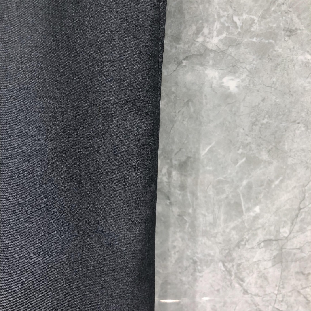 THOM BROWNE 纯色羊毛松紧腰休闲裤 裤子 灰色 藏青色 