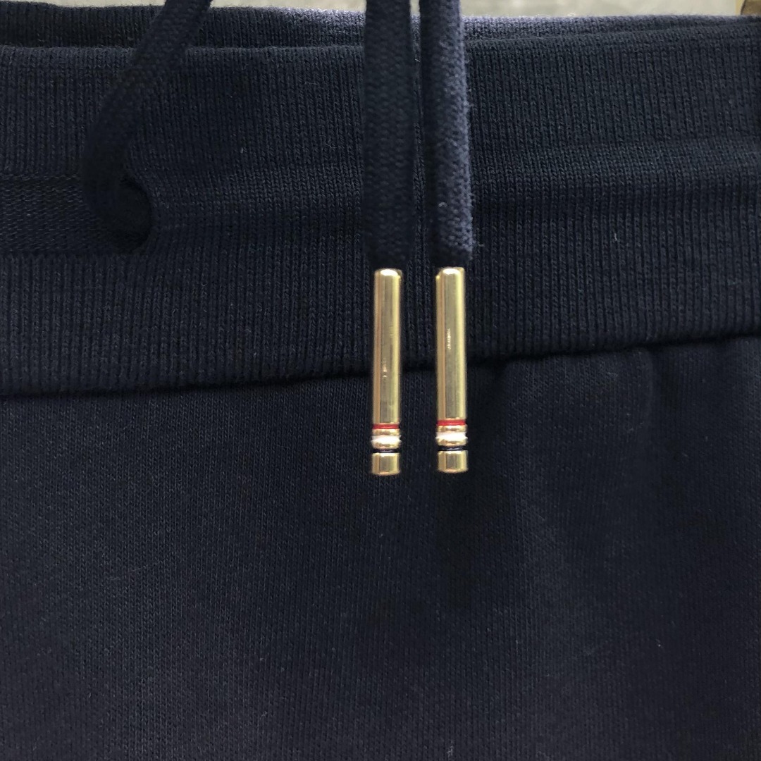 THOM BROWNE 侧面四杠松紧腰卫裤 休闲裤 裤子 灰色 藏青色 黑色