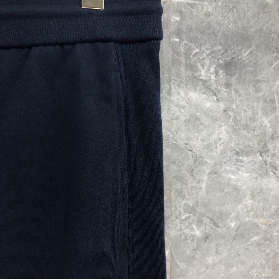 THOM BROWNE 侧面四杠松紧腰卫裤 休闲裤 裤子 灰色 藏青色 黑色