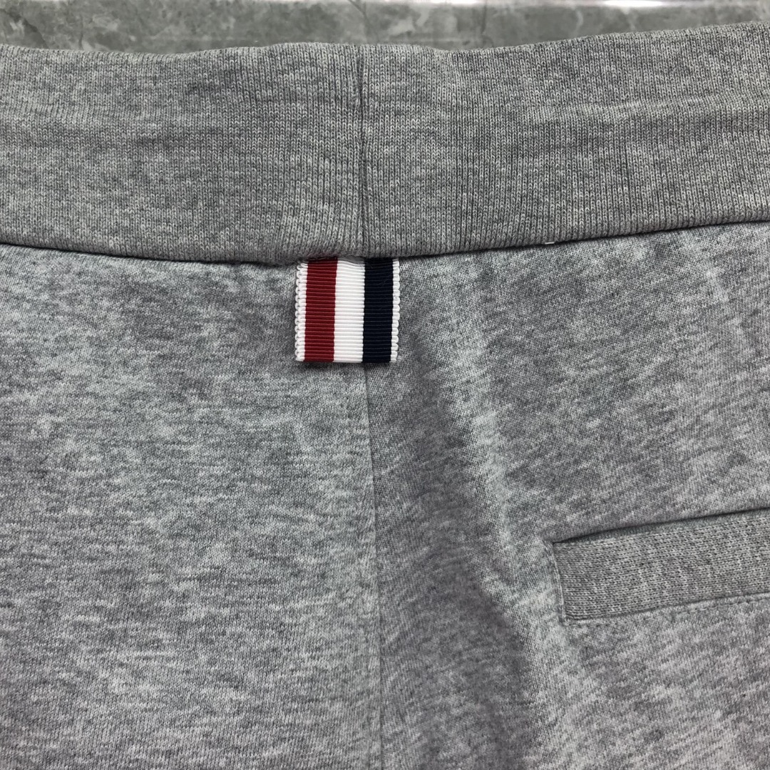 THOM BROWNE 侧面四杠松紧腰卫裤 休闲裤 裤子 灰色 藏青色 黑色