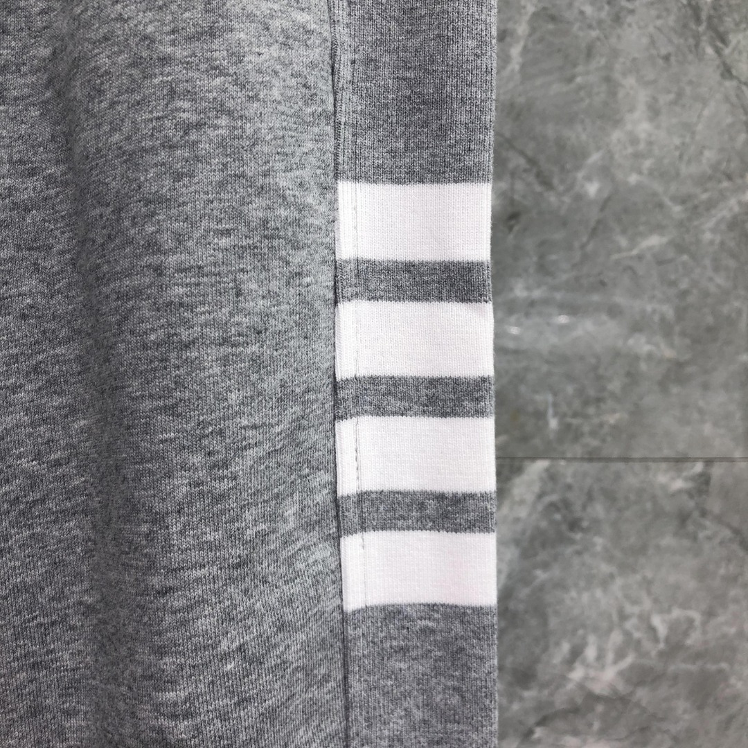 THOM BROWNE 侧面四杠松紧腰卫裤 休闲裤 裤子 灰色 藏青色 黑色