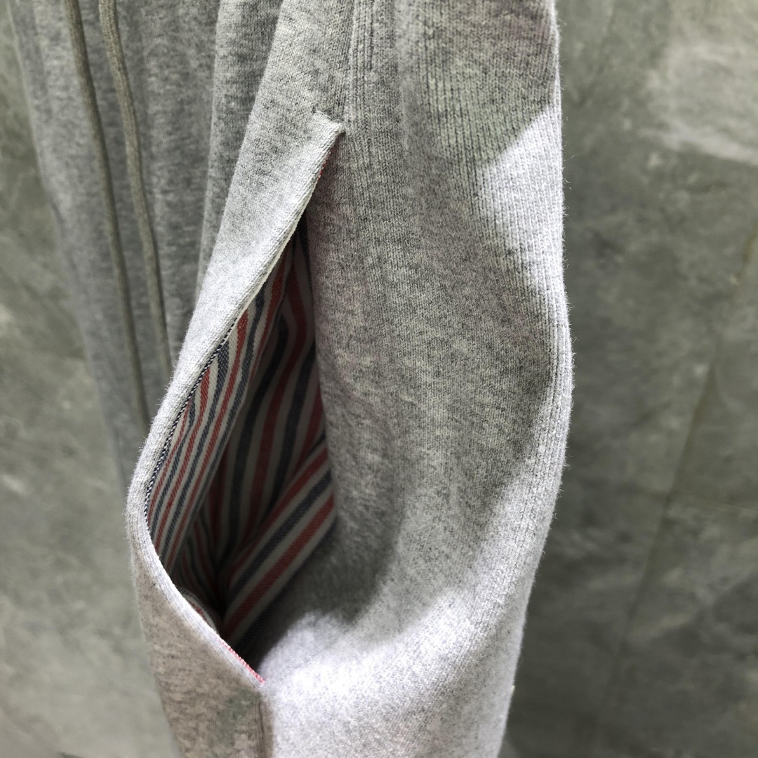 THOM BROWNE 侧面四杠松紧腰卫裤 休闲裤 裤子 灰色 藏青色 黑色