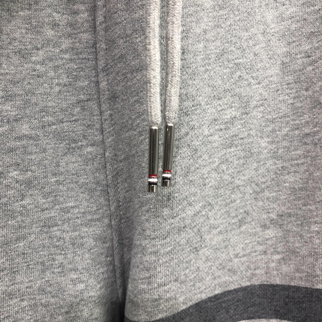 THOM BROWNE 四杠拼色松紧腰卫裤 休闲裤 裤子 长裤 灰色 