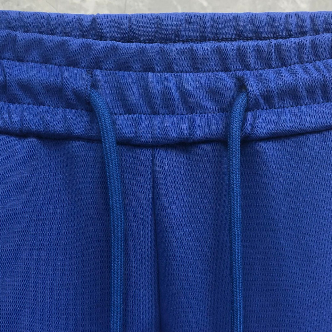 THOM BROWNE 白色四杠小狗印花松紧腰卫裤 休闲裤 裤子 天蓝色 灰色 杏色 卡其色 黄色 湖水蓝 军绿色 深蓝色