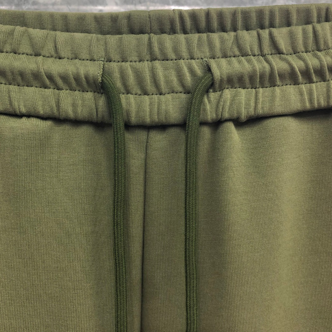 THOM BROWNE 白色四杠小狗印花松紧腰卫裤 休闲裤 裤子 天蓝色 灰色 杏色 卡其色 黄色 湖水蓝 军绿色 深蓝色