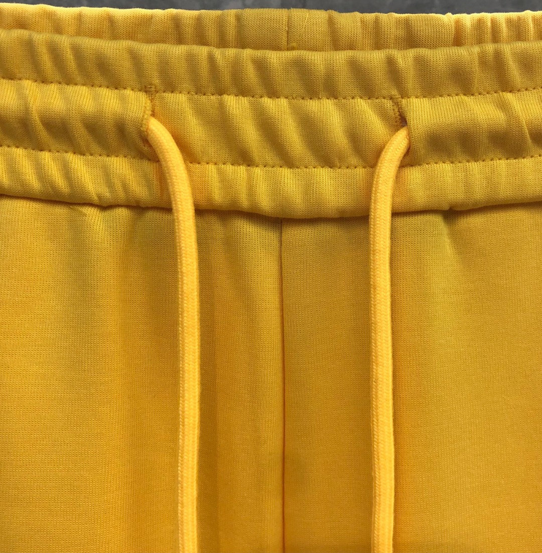 THOM BROWNE 白色四杠小狗印花松紧腰卫裤 休闲裤 裤子 天蓝色 灰色 杏色 卡其色 黄色 湖水蓝 军绿色 深蓝色