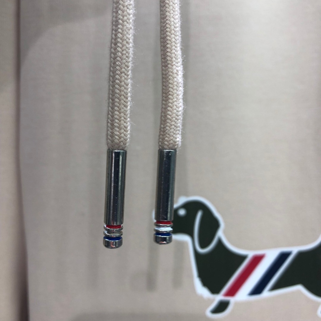 THOM BROWNE 白色四杠小狗印花松紧腰卫裤 休闲裤 裤子 天蓝色 灰色 杏色 卡其色 黄色 湖水蓝 军绿色 深蓝色