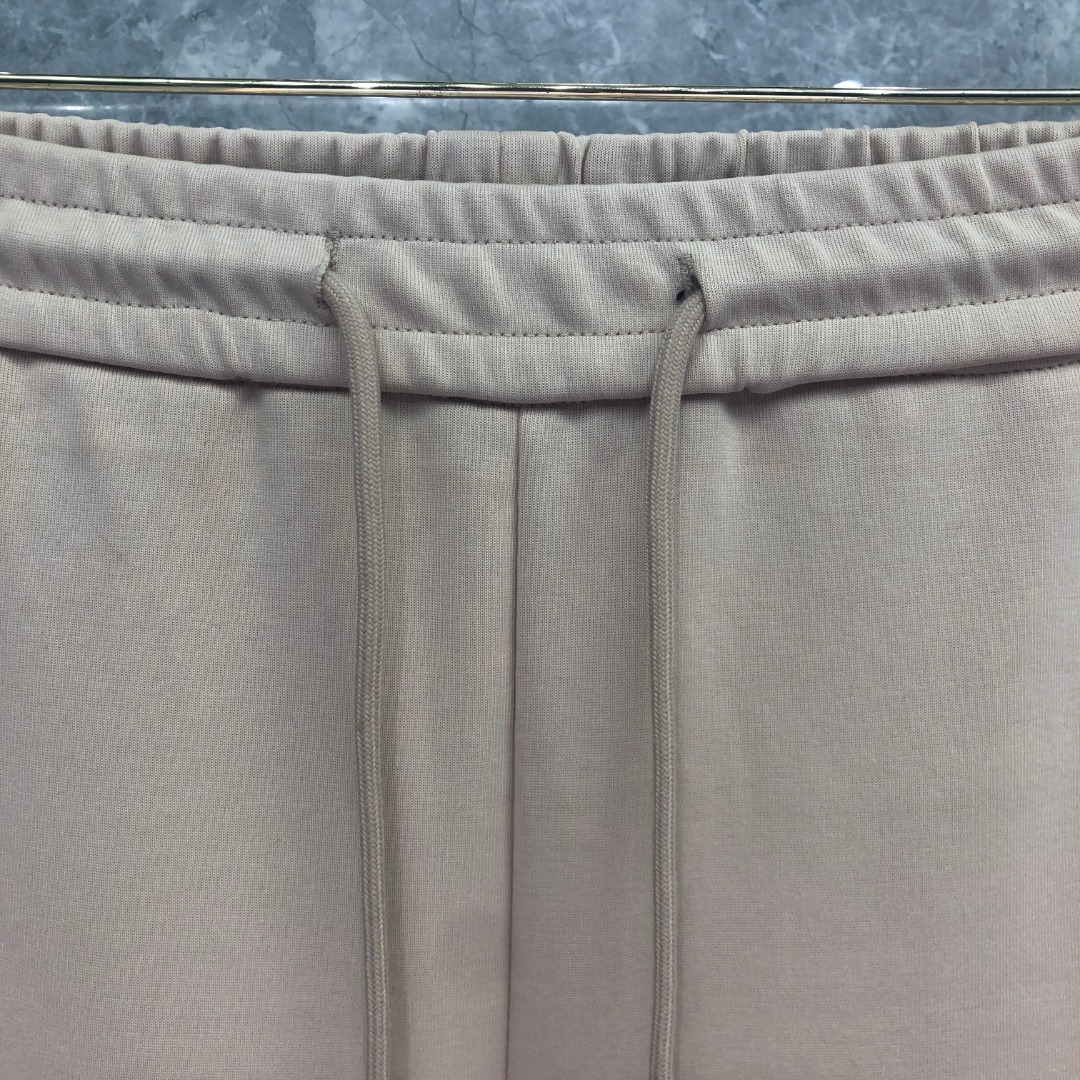 THOM BROWNE 白色四杠小狗印花松紧腰卫裤 休闲裤 裤子 天蓝色 灰色 杏色 卡其色 黄色 湖水蓝 军绿色 深蓝色