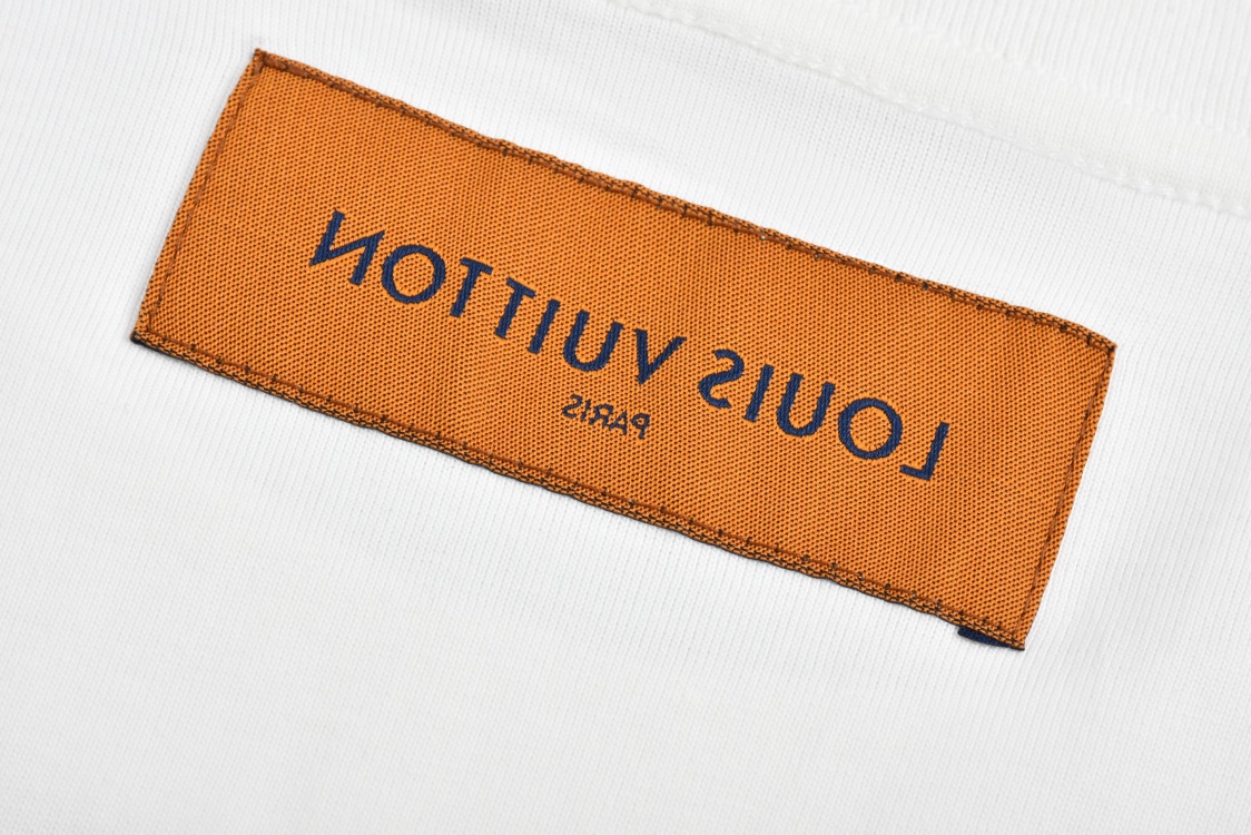 LOUIS VUITTON 路易威登 卧室油画涂鸦印花圆领短袖 T恤 白色 1ABY3Z