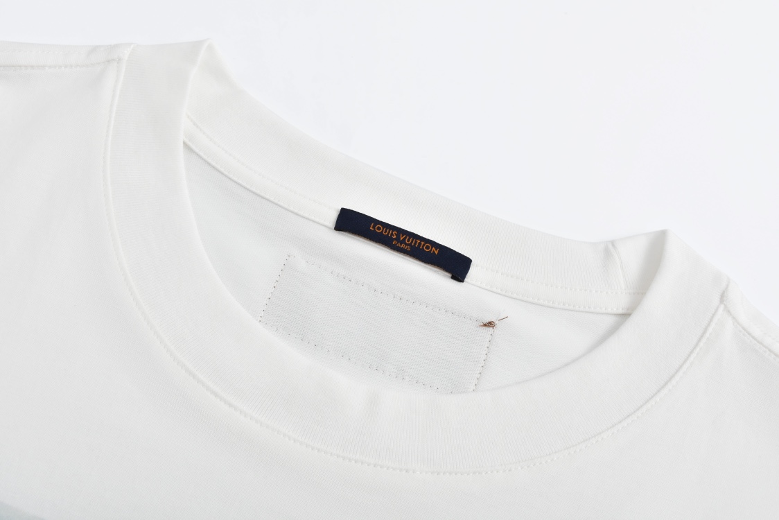 LOUIS VUITTON 路易威登 卧室油画涂鸦印花圆领短袖 T恤 白色 1ABY3Z