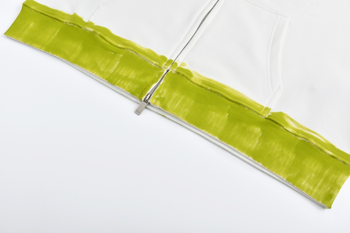 DIOR 迪奥 And Kaws 系列蛇年刺绣图案拉链连帽卫衣 外套 长袖 橙色 白色 513J201B0531-C383