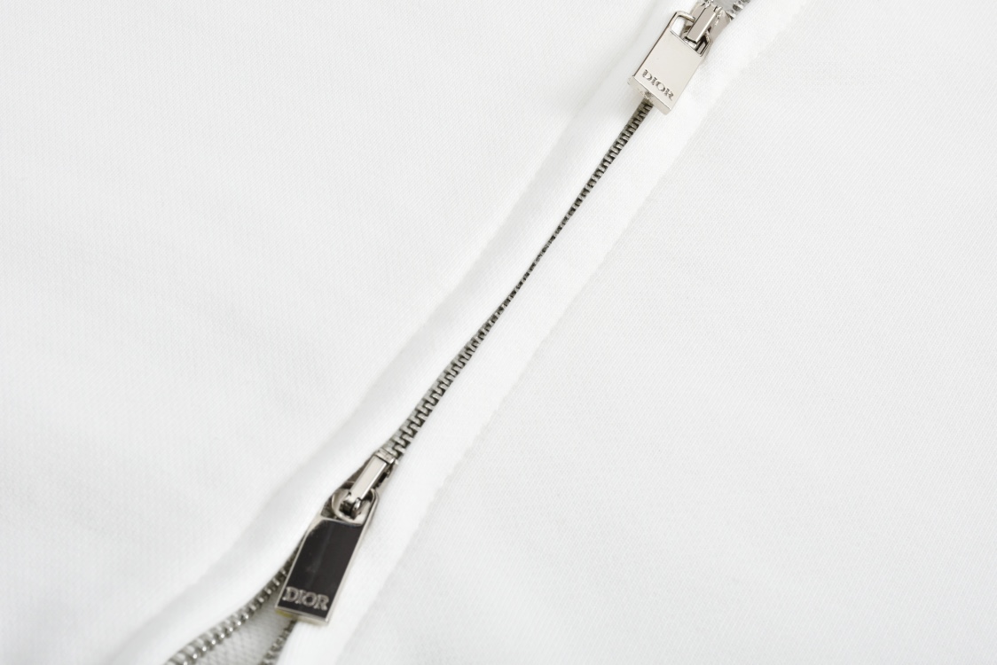 DIOR 迪奥 And Kaws 系列蛇年刺绣图案拉链连帽卫衣 外套 长袖 橙色 白色 513J201B0531-C383