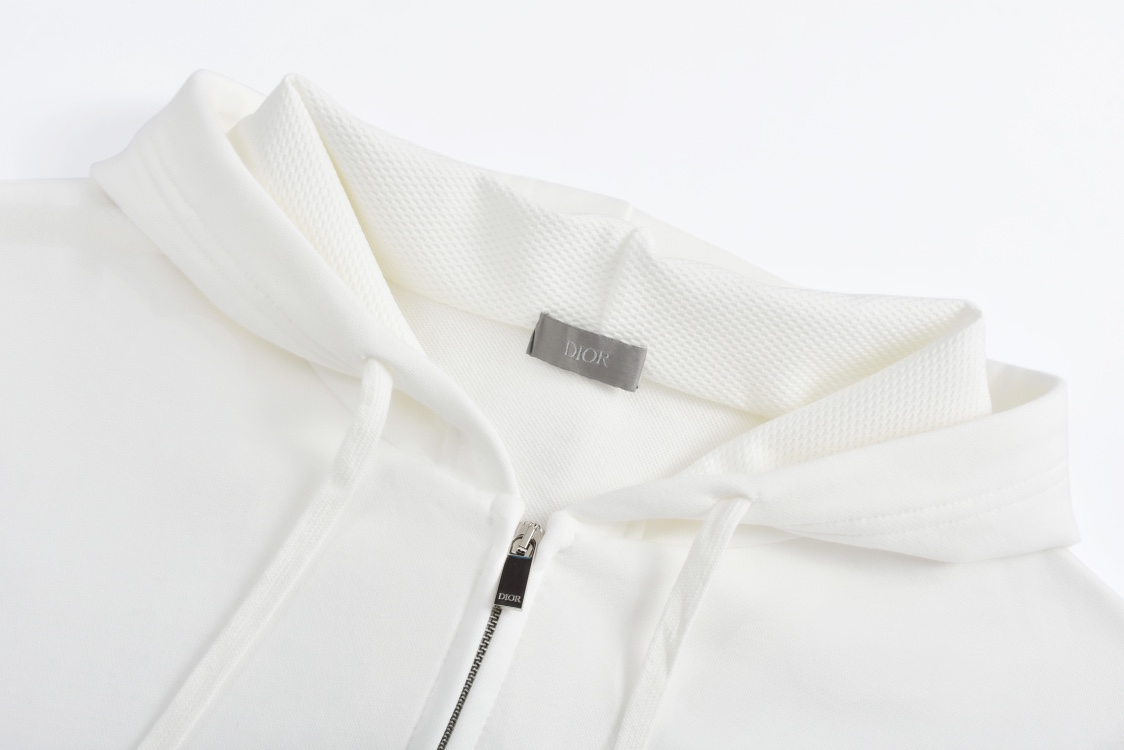 DIOR 迪奥 And Kaws 系列蛇年刺绣图案拉链连帽卫衣 外套 长袖 橙色 白色 513J201B0531-C383