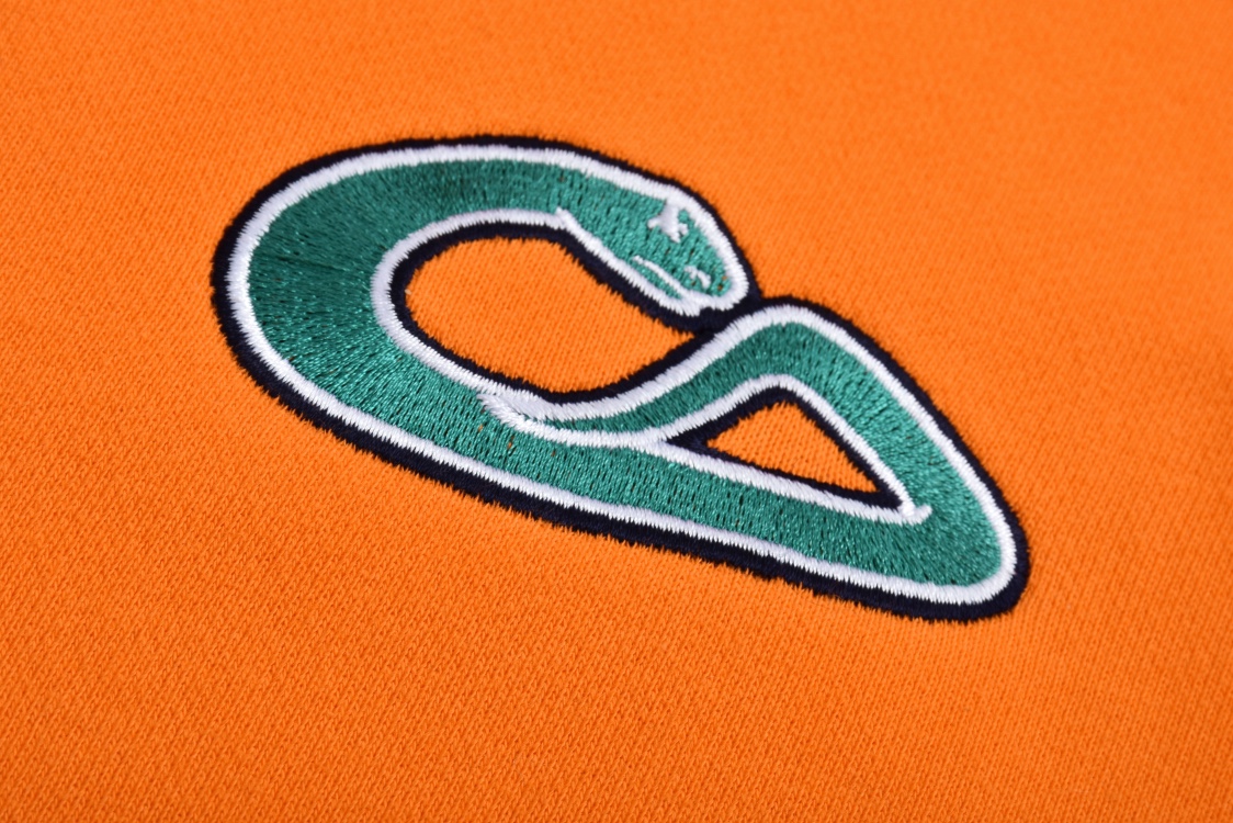 DIOR 迪奥 And Kaws 系列蛇年刺绣图案拉链连帽卫衣 外套 长袖 橙色 白色 513J201B0531-C383