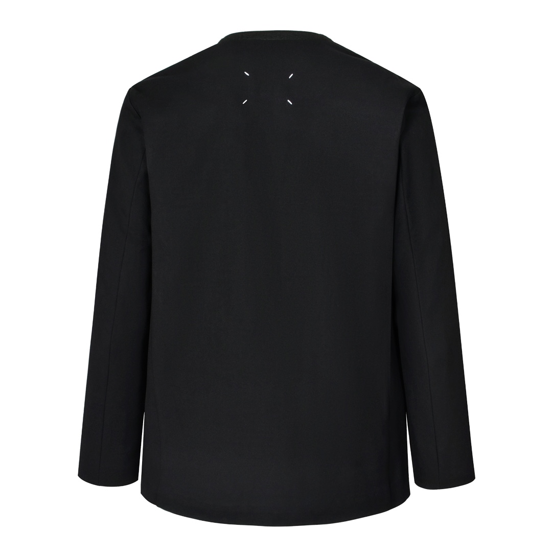 Maison Margiela 马吉拉 无领设计休闲西装外套 夹克 长袖 黑色 S50BN0318S47782