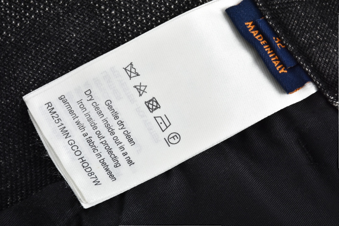 LOUIS VUITTON FW24 路易威登 棋盘格马赛格直筒牛仔裤 裤子 长裤 1AHEBS