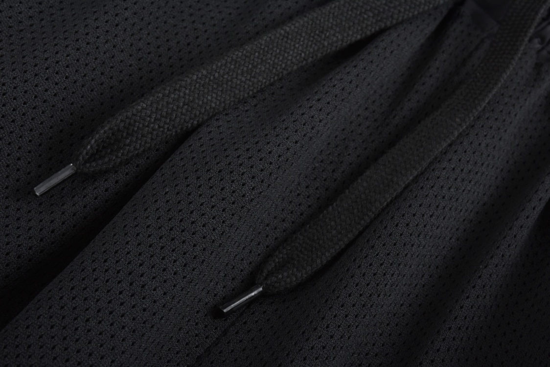 Balenciaga 巴黎世家 刺绣圆环图案松紧腰运动裤 长裤 裤子 休闲裤 黑色 