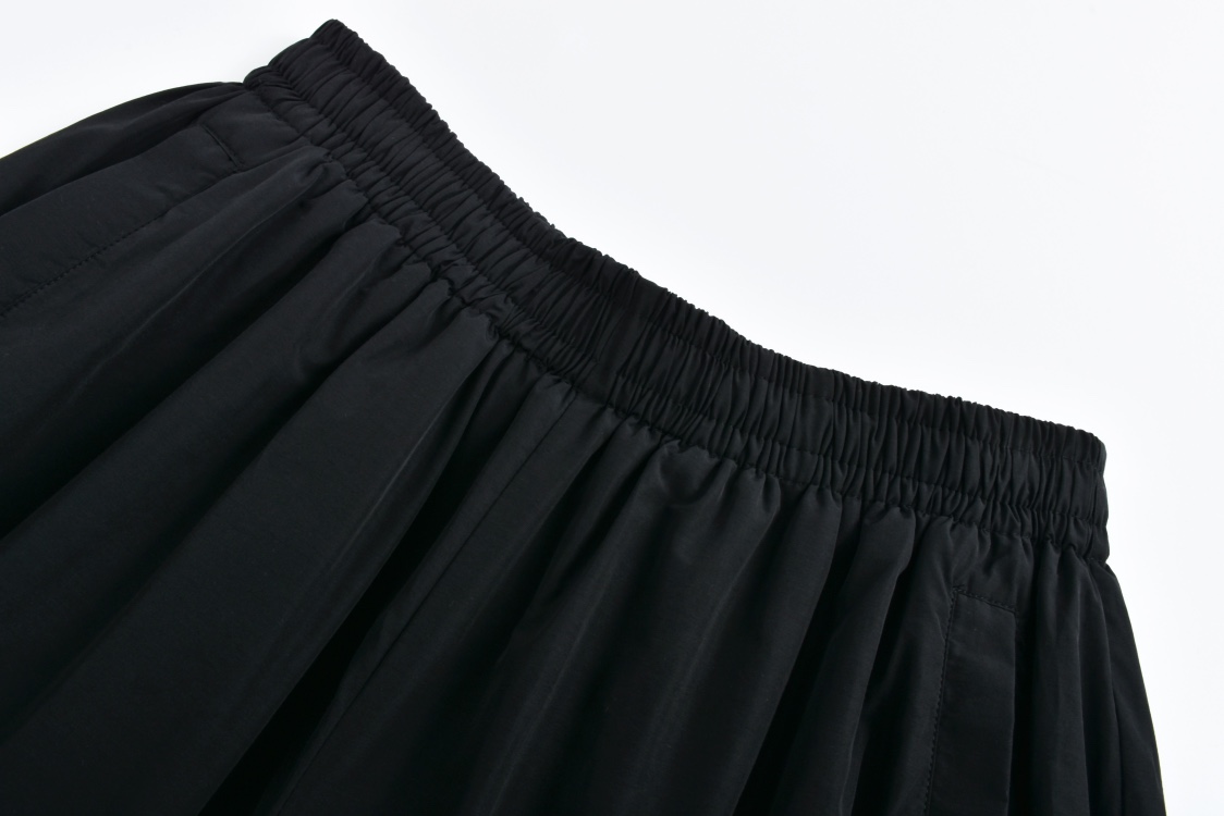 Balenciaga 巴黎世家 刺绣圆环图案松紧腰运动裤 长裤 裤子 休闲裤 黑色 