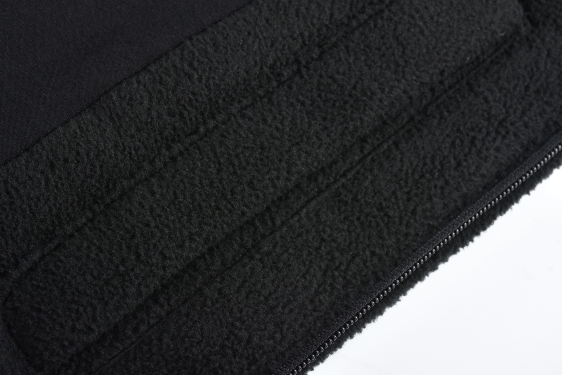 Balenciaga 巴黎世家 刺绣字母logo摇粒绒拉链立领夹克 长袖 外套 白色 黑色 818502TRVD41070