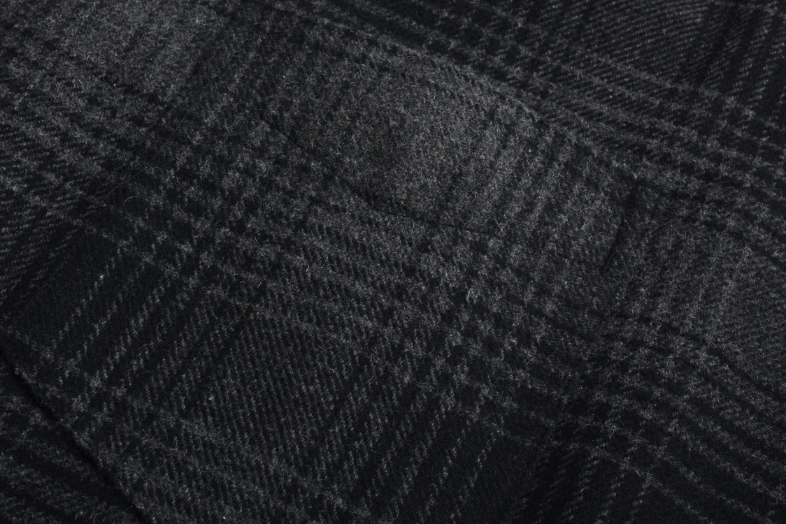 Balenciaga 巴黎世家 后背字母logo印花羊毛混纺格纹衬衫 长袖 外套 灰色 725377TRU171262