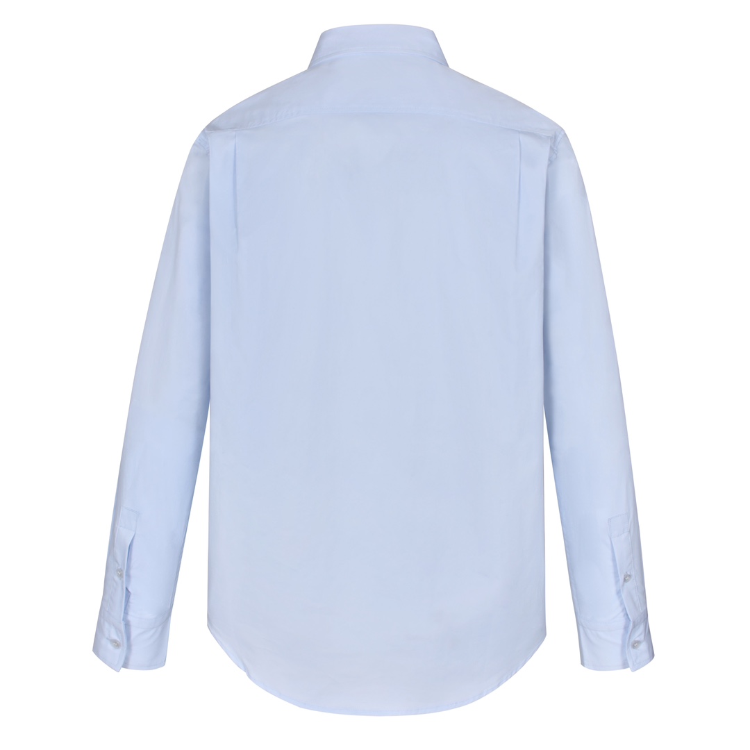 LOUIS VUITTON 路易威登 小狗徽章刺绣图案衬衫 长袖 蓝色 1AGJNB