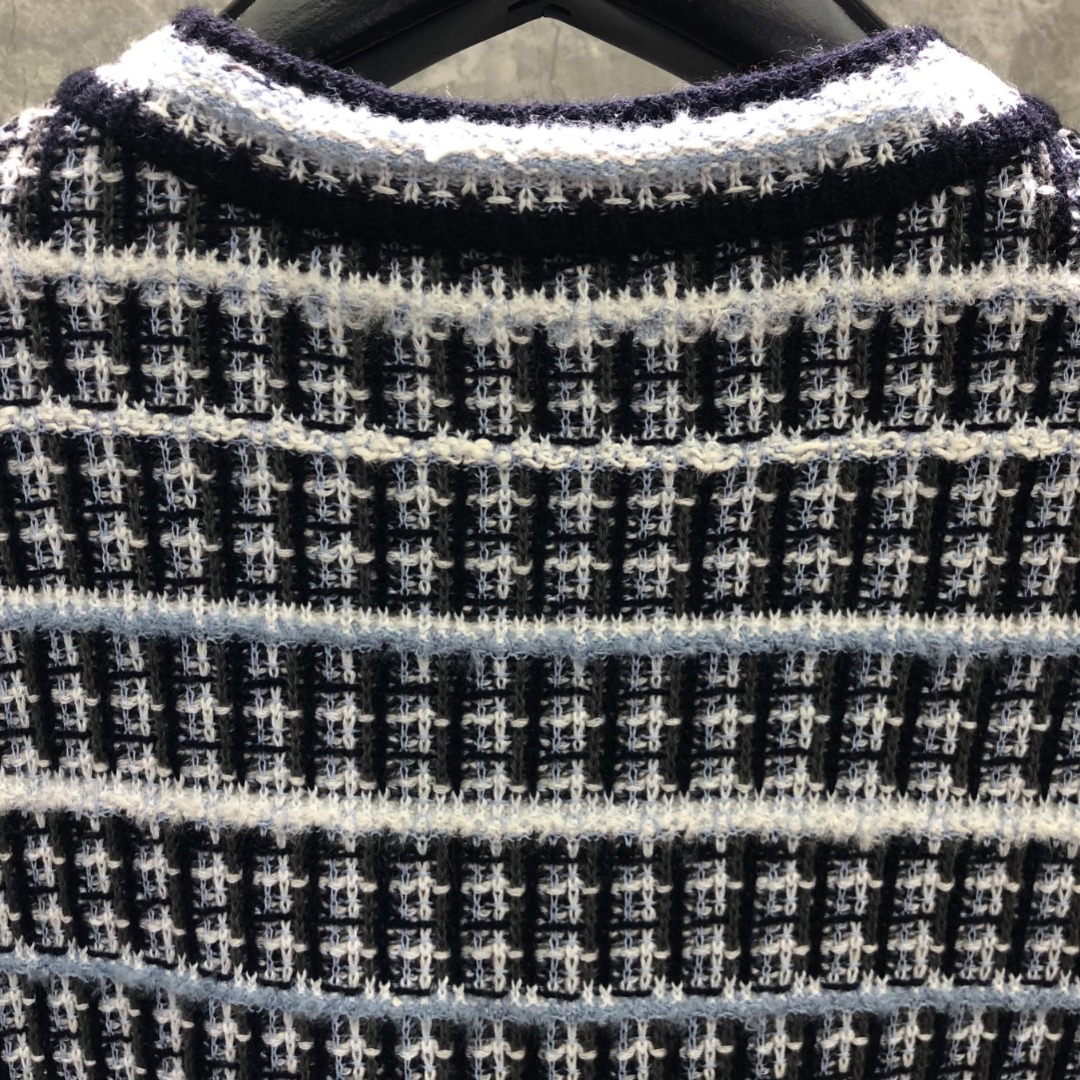 THOM BROWNE 七彩小香风圆领针织衫 开衫 毛衣 外套 长袖 