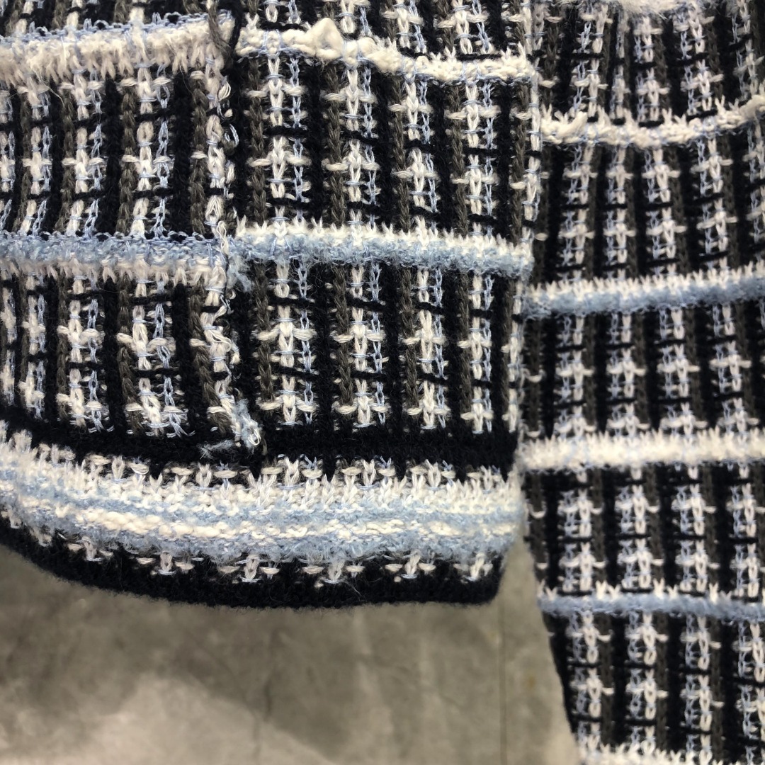 THOM BROWNE 七彩小香风圆领针织衫 开衫 毛衣 外套 长袖 