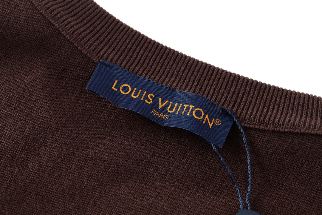 LOUIS VUITTON 路易威登 菲董联名系列字母卡通印花圆领短袖 T恤 棕色 1AFIWW