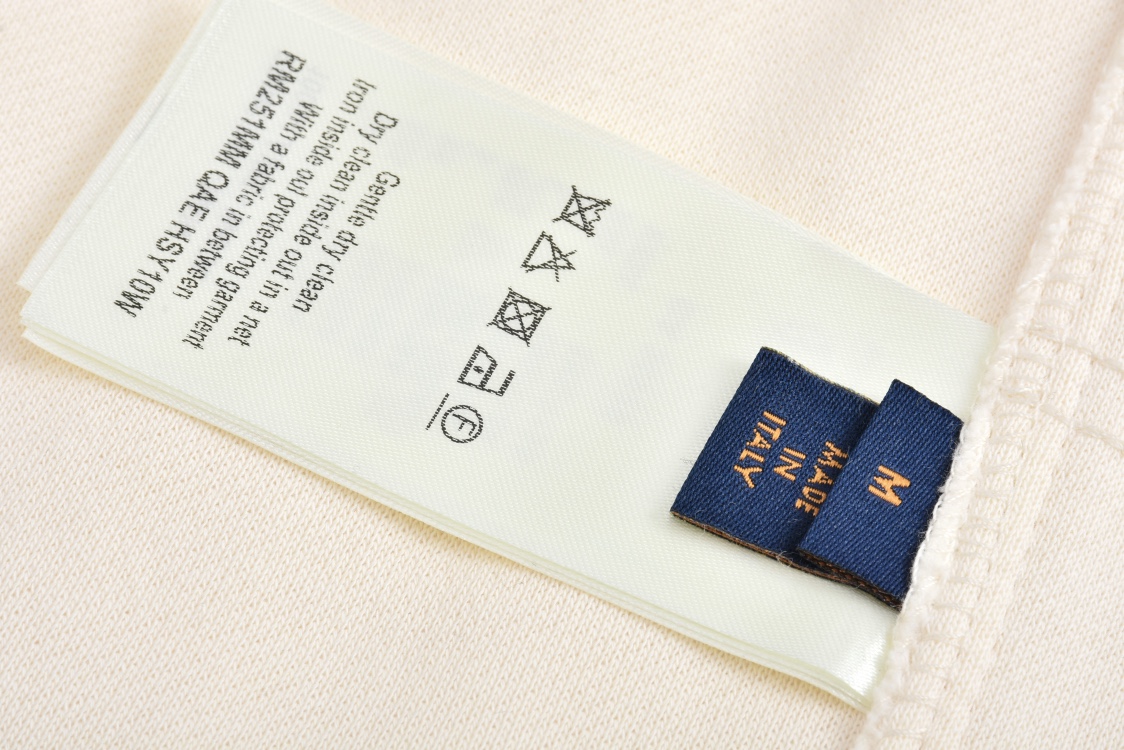 LOUIS VUITTON 路易威登 纯色刺绣字母logo图案羊毛松紧腰卫裤 运动裤 休闲裤 裤子 长裤 白色