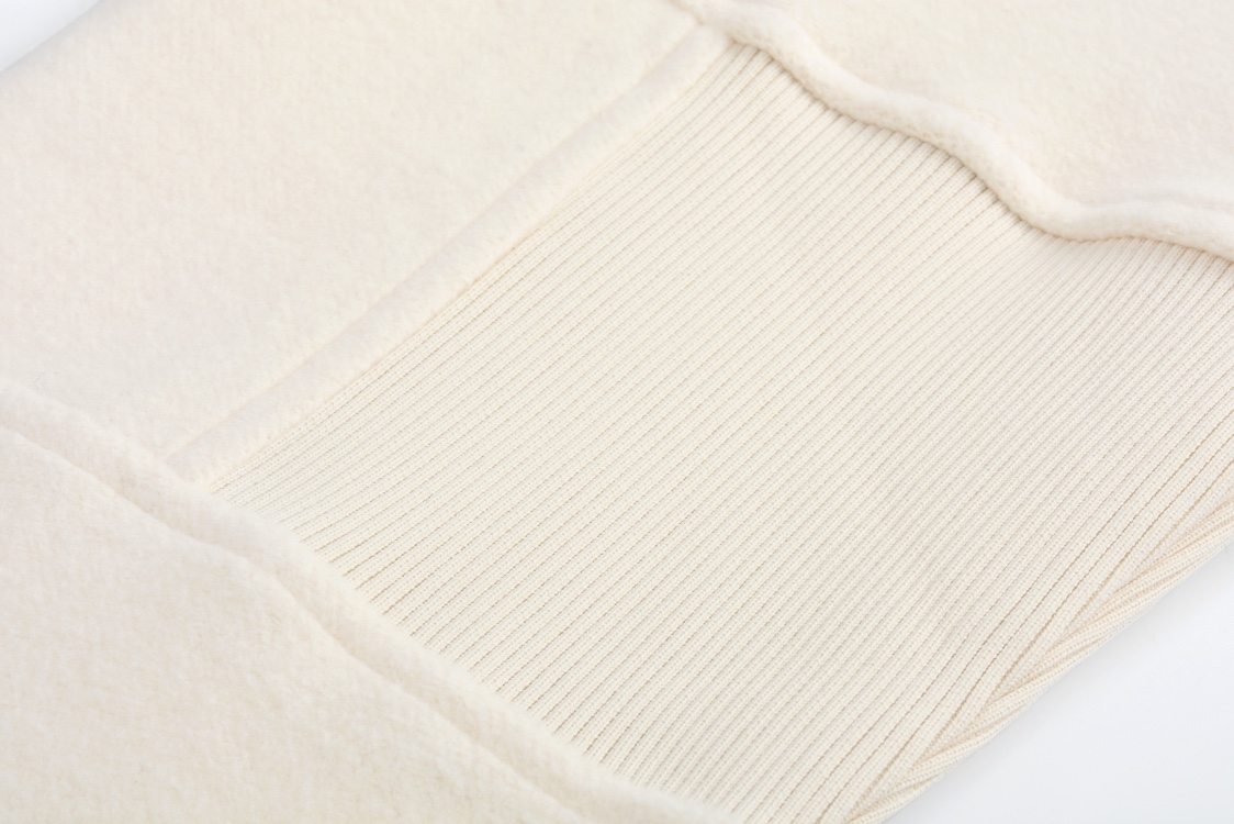 LOUIS VUITTON 路易威登 纯色刺绣logo图案羊毛立领拉链卫衣 外套 夹克 长袖 白色 1AGJXF