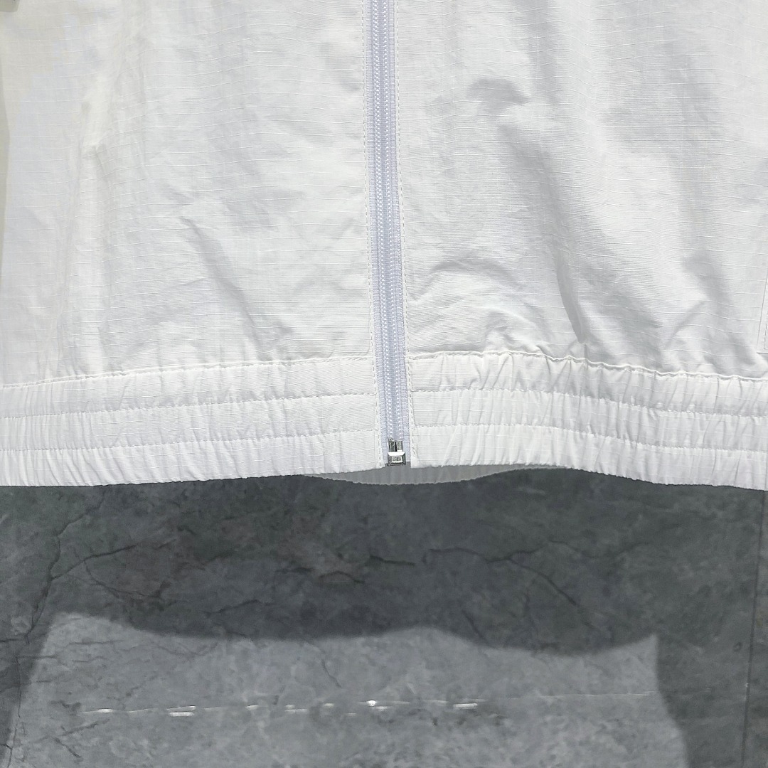 THOM BROWNE 网眼四杠拉链连帽夹克 外套 长袖 白色 灰色 藏青色