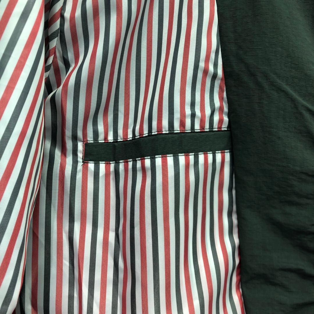 THOM BROWNE 双层拉链连帽夹克 外套 长袖 灰色 藏青色