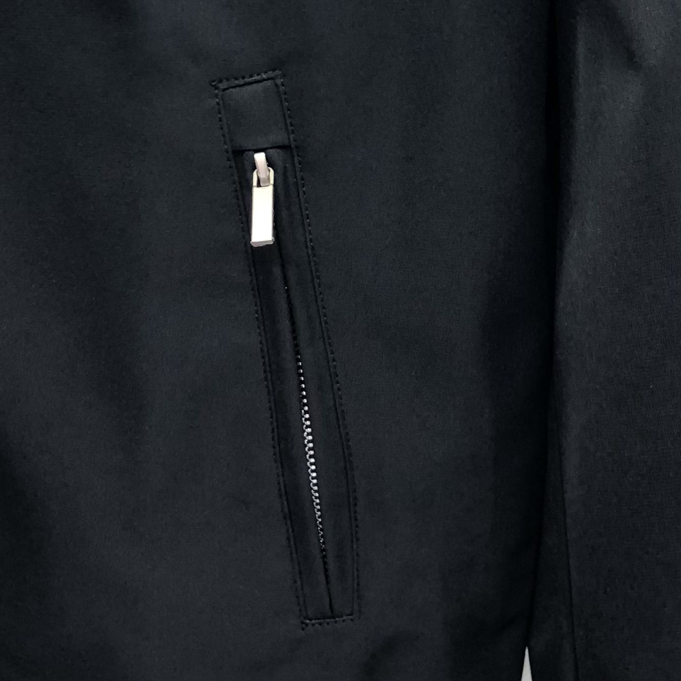 THOM BROWNE 双侧织带双层拉链夹克 外套 长袖 灰色 黑色