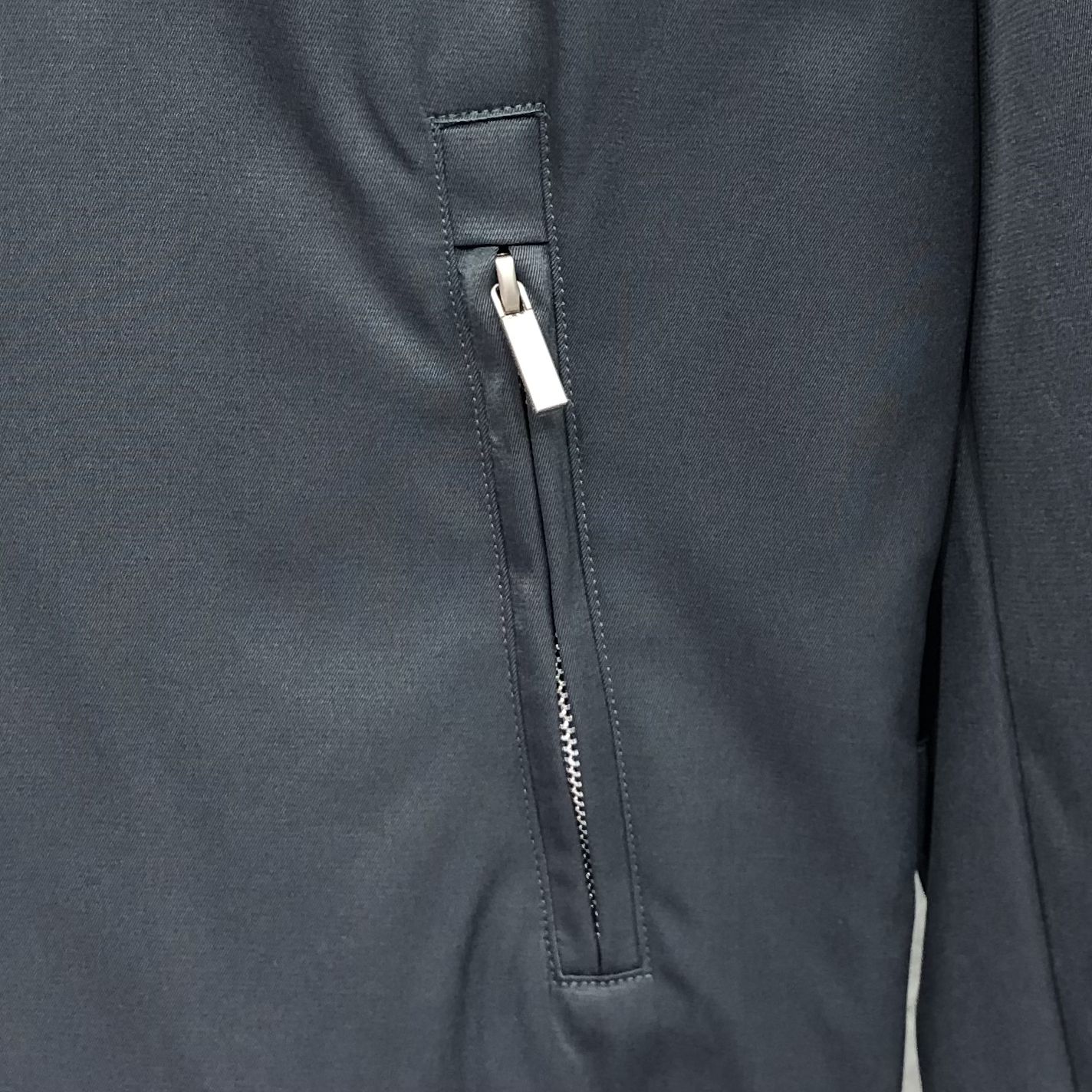 THOM BROWNE 双侧织带双层拉链夹克 外套 长袖 灰色 黑色