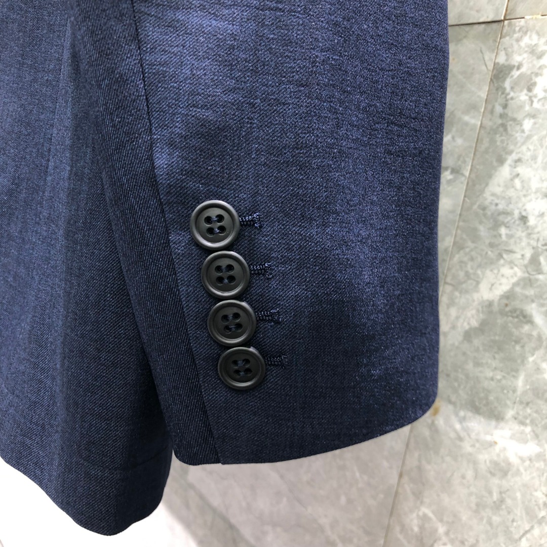 THOM BROWNE 经典四杠休闲西装 外套 长袖 灰色 藏青色