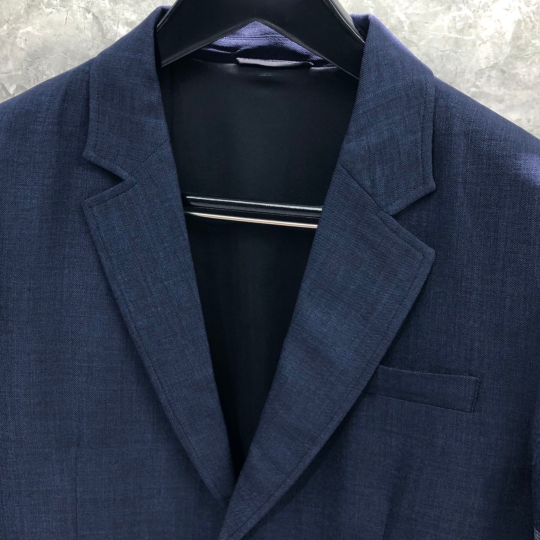 THOM BROWNE 经典四杠休闲西装 外套 长袖 灰色 藏青色