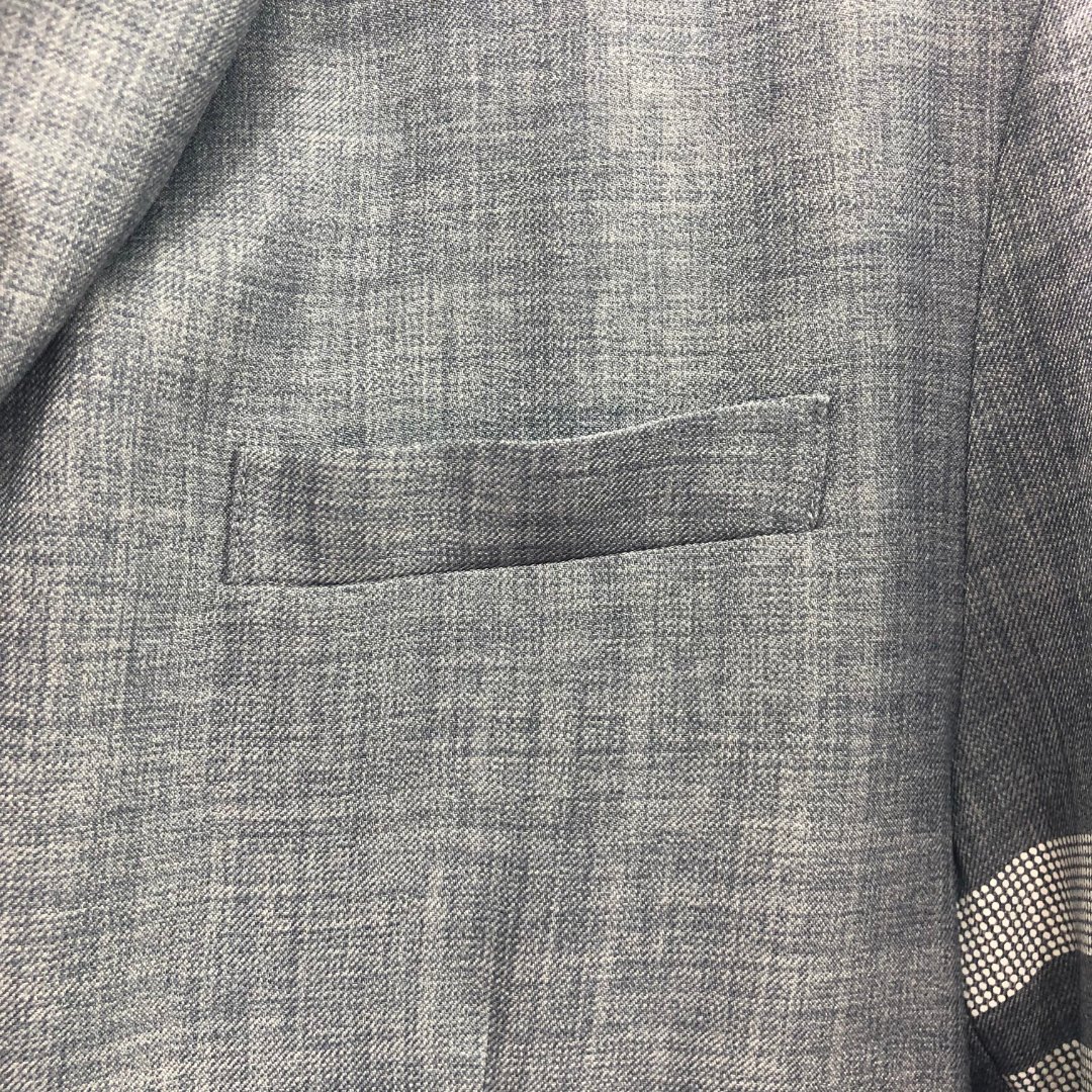 THOM BROWNE 经典四杠休闲西装 外套 长袖 灰色 藏青色