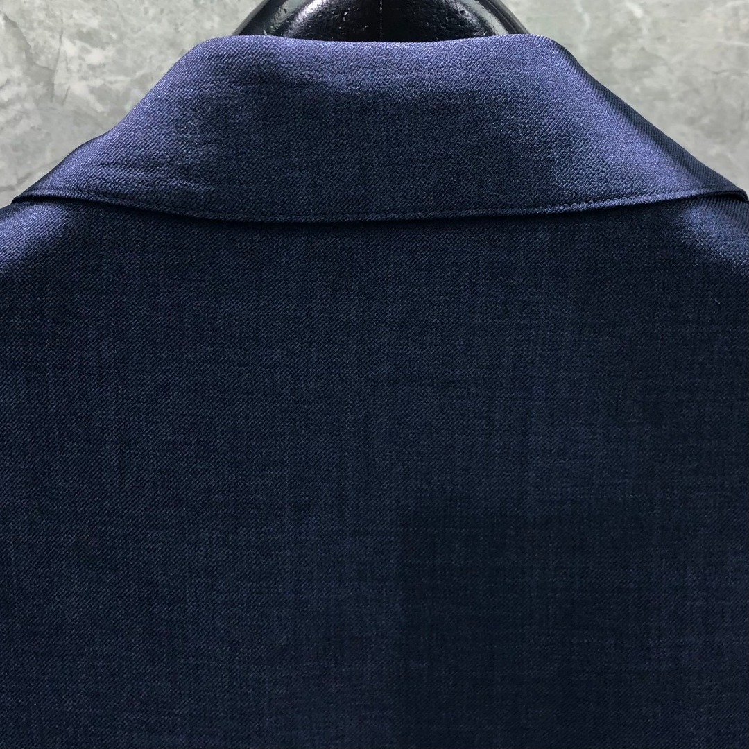 THOM BROWNE 经典四杠翻领纽扣夹克 外套 长袖 灰色 藏青色