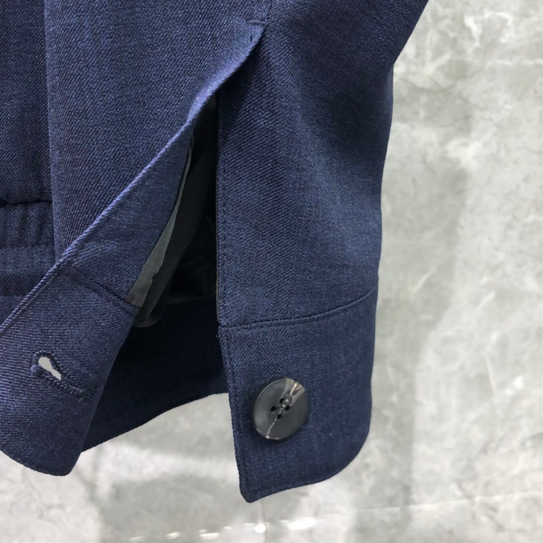 THOM BROWNE 经典四杠翻领纽扣夹克 外套 长袖 灰色 藏青色