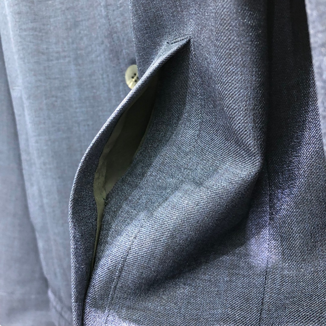 THOM BROWNE 经典四杠翻领纽扣夹克 外套 长袖 灰色 藏青色